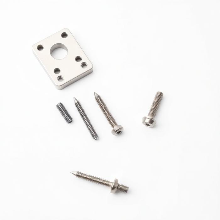 Placas y tornillos de implante ortopédico
