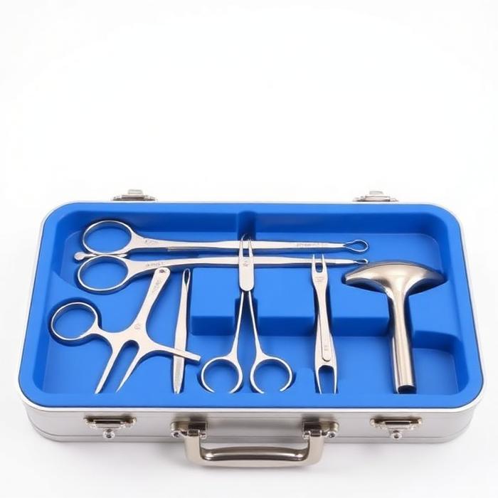 Set de instrumental en estuche esterilizable